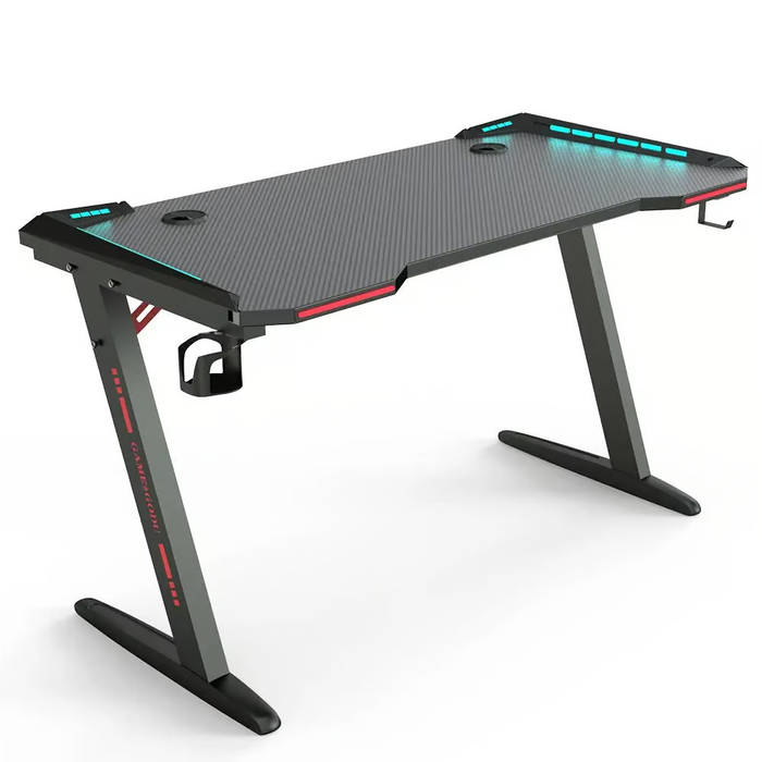Bureau gaming Z — RGB LED, 120 × 60 cm