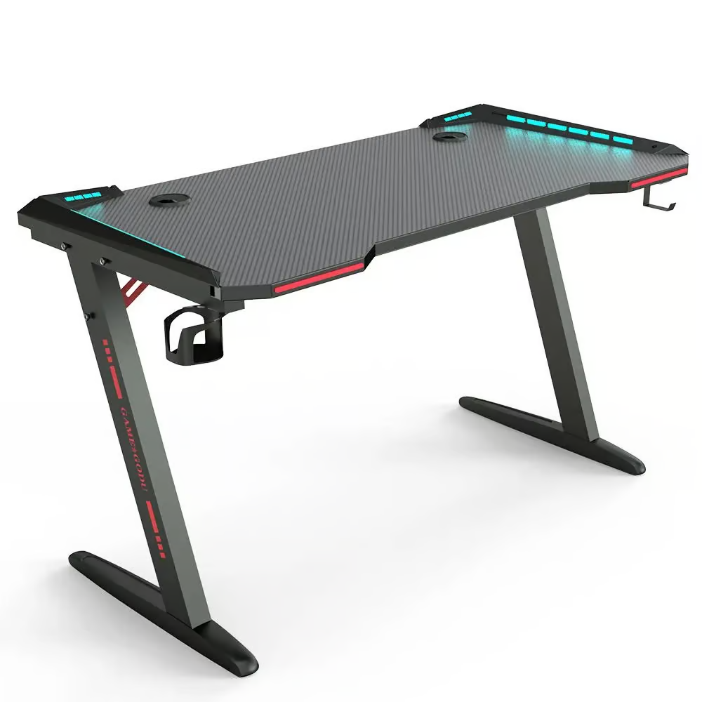 Game Desk style Z avec RGB LED 120/60 CM