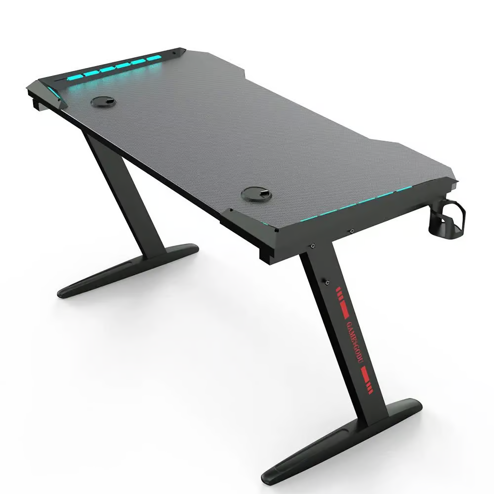 Bureau gaming Z — RGB LED, 120 × 60 cm