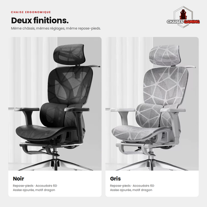 Chaise de Bureau Ergonomique – Confort Premium pour Travail & Gaming