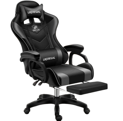 Chaise Gaming Likeregal Originale avec Repose-pieds et Masseur Lombaire