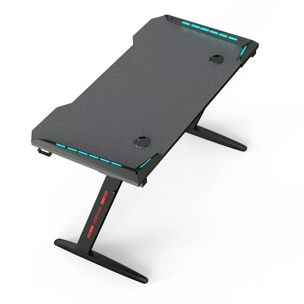 Bureau gaming Z — RGB LED, 120 × 60 cm
